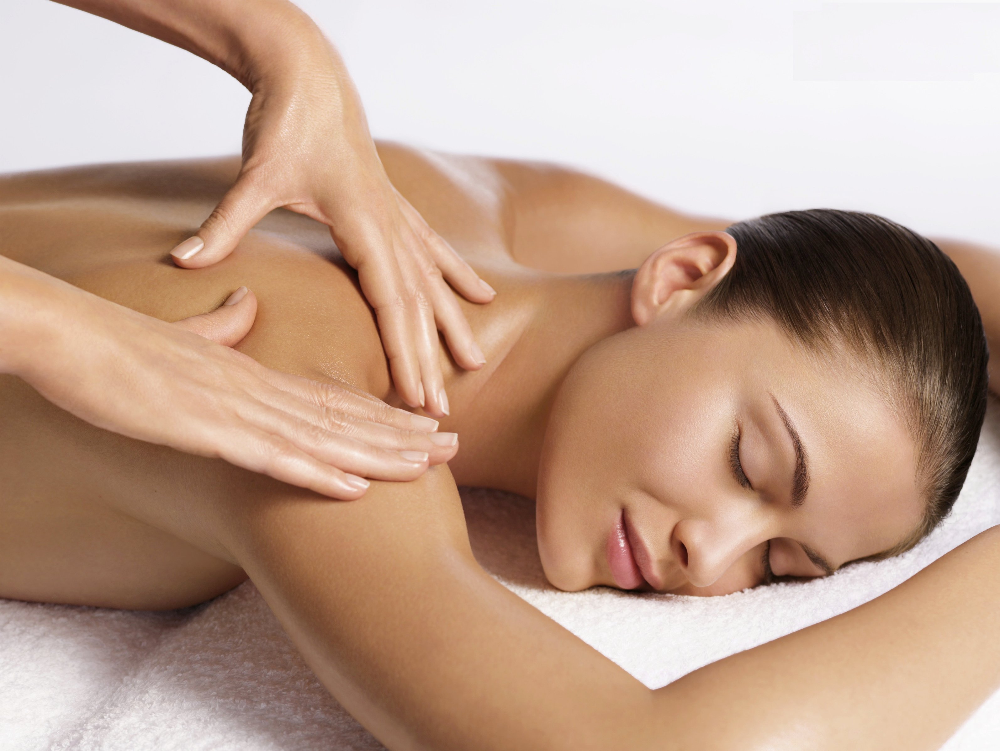 Young Woman Receiving a Body Massage